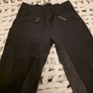 Dark Brown Zippered Leggings